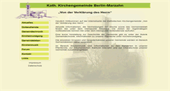Desktop Screenshot of kirche-marzahn.de