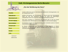 Tablet Screenshot of kirche-marzahn.de
